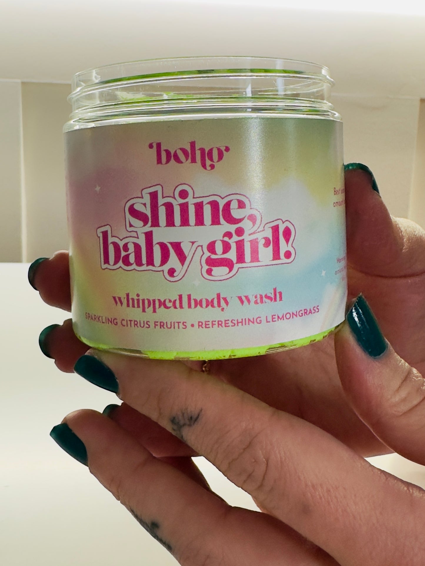 Shine, Baby Girl Whipped Vegan Body Wash – Bright Citrus & Lemongrass